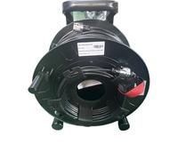 MPO Cable de conexión de fibra óptica blindada 24C TPU modo único tipo B 120 m 150 m 200 m con tambor 24 núcleos SM impermeable para exteriores FTTH (150 m MPO 2 hembra A)