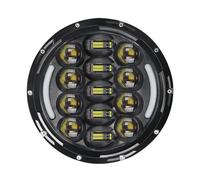 MPODYTSF Accesorios para faros Conjunto De Luces Delanteras Para Faro Delantero Motocicleta Para Harley Para Davidson Fat Boy FLSTF 2000-2015 2016 2017(2 Black)