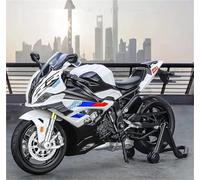 MPODYTSF Modelo a Escala 1/12 para BMW S1000RR Modelo De Fundición A Presión Estática Aleación Juguete Colección Motocicleta(White)