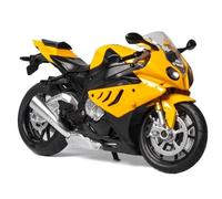MPODYTSF Modelo a Escala 1/12 para BMW S1000RR - Moto Todoterreno, Juguete, Coche Miniatura De Colección, Regalo Modelo Motocicleta Fundición A Presión(Jaune)
