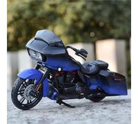 MPODYTSF Modelo a Escala 1:18 para Harley para Davidson 2018 CVO Road Glide Modelo Motocicleta Fundición A Presión Colección Juguetes Pasatiempo Regalo Todoterreno(BLU)