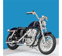MPODYTSF Modelo a Escala 1:18 para Harley XL1200V para Seventy-Two 2012 Juguetes De Maqueta Motocicleta, Regalo Cumpleaños Adornos para Computadora Escritorio(BLU)