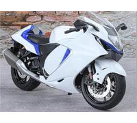 MPODYTSF Modelo a Escala 1/9 para Suzuki para Hayabusa Juguete, Regalo, Modelo De Motocicleta Fundición A Presión(White)