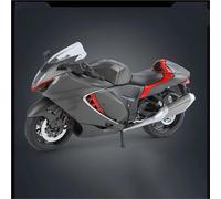 MPODYTSF Modelo a Escala 1:9 para Suzuki para Hayabusa Modelo De Motocicleta Juguete Dirección Suspensión Modelos Cool Light Colección Regalo(Nero)
