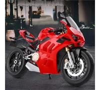 MPODYTSF Modelo a Escala Colección De Regalos Simulación Motocicleta A Escala 1:9 para Ducati V4S