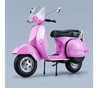 MPODYTSF Modelo a Escala Modelo De Motocicleta A Escala 1:10, Portátil, Dedo, Simulación, Colección, Sonido Y Luz, Juguetes para Vespa 125(Rosso)