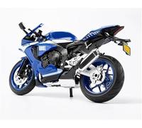 MPODYTSF Modelo a Escala Modelo De Motocicleta Aleación para Yamaha R1M A Escala 1:9, Coche Fundido A Presión, Juguetes Regalo Cumpleaños, Colección Coches(BLU)