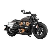 MPODYTSF Modelo a Escala Modelo De Motocicleta Fundición A Presión A Escala 1/12, Colección Aleación, Juguete Hobby, Regalo Todoterreno para Harley para Davidson Sportster S(Grey)