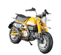 MPODYTSF Modelo a Escala Modelo De Motocicleta Metal Fundido A Presión para Super para Sport Colección En Miniatura con Sonido Y Luz, Regalo 1:12 para Honda para Monkey(Jaune)