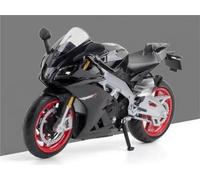 MPODYTSF Modelo a Escala Modelo De Motocicleta para Aprilia RSV4 RR1000 A Escala 1/12, Juguete para Regalar, Estático Fundición A Presión(Nero)