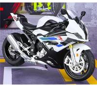 MPODYTSF Modelo a Escala Modelo De Motocicleta para BMW S1000RR A Escala 1:12, Juguete para Regalar, Estático Fundición A Presión(White)