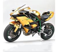 MPODYTSF Modelo a Escala Modelo De Motocicleta para Kawasaki H2R A Escala 1/6, Juguete Regalo con Sonido Y Luz, Fundición A Presión(Gold)