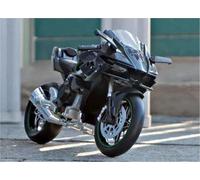MPODYTSF Modelo a Escala Modelo De Motocicleta para Kawasaki H2R A Escala 1/9, Juguete Regalo, Estática Fundición A Presión(Nero)