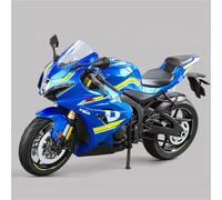MPODYTSF Modelo a Escala Modelo De Motocicleta para Suzuki GSX-1000R A Escala 1:9, Coche Juguete Aleación Fundida, Ruedas con Amortiguadores, Modelos Motor, Juguetes, Regalos(BLU)