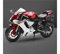 MPODYTSF Modelo a Escala Motocicleta Aleación Fundida A Presión, Coche Juguete, Rueda Delantera, Dirección, Trasera, Suspensión, Vehículos, Regalos De Cumpleaños 1:12 para Yamaha YZF-R1(Rosso)
