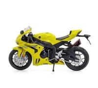 MPODYTSF Modelo a Escala Motocicleta En Miniatura De Aleación Fundida A Presión 1:12, Juguete con Volante Y Dirección para Honda CBR1000RR(Jaune)