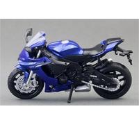 MPODYTSF Modelo a Escala Motocicleta En Miniatura De Aleación Fundida A Presión 1:18, Juguetes con Volante Y Dirección para Yamaha YZF-R1(BLU)