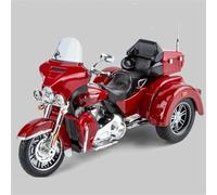 MPODYTSF Modelo a Escala Regalos Navideños con Sonido Y Luz para Motocicletas para Harley para Davidson Tri Glide Ultra, Modelo De Aleación Fundida A Presión, Escala 1:9(Rosso)