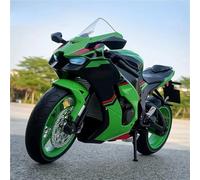 MPODYTSF Modelo a Escala Simulación A Escala 1:9 Todoterreno para Kawasaki ZX-10R Aleación con Sonido Y Luz, Modelo De Motocicleta Fundido A Presión, Juguete Regalo(Vert)