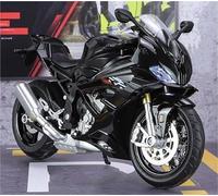 MPODYTSF Modelo a Escala Simulación De Aleación para BMW S1000RR 1/12, Modelo Motocicleta, Sonido Y Luz, Coche Juguete(Nero)