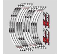 MPODYTSF Motocicleta calcomanía Accesorios De Motocicleta para Honda X-ADV 750 X ADV 750 X ADV 750 17 Pulgadas Patrón Ruedas Pegatinas Llantas Neumáticos Rayas Reflectantes Calcomanías(White)