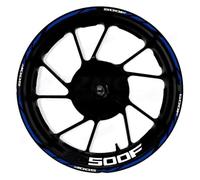 MPODYTSF Motocicleta calcomanía Calcomanías para Llantas De Motocicleta De 17 Pulgadas para Honda CB500F, Pegatinas Reflectantes, Accesorios.(BLU)