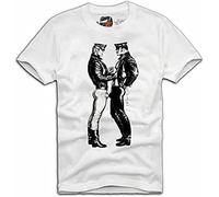 Mpoei Gay T Shirt Tom of Finland Cops Male Friend Leather Cap Pants Jacket A490