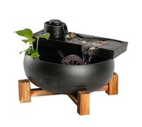 MPOPO Fuentes de Mesa Fuente de sobremesa Estilo Chino con circulación Agua, Adornos Decorativos, Sala té, Estar, Empresa, Oficina, Fuente Escritorio Fuentes de Agua para Interiores