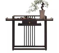MPOPO Mesa de altar de meditación, estilo chino, mesa de entrada, armario de entrada de madera maciza, mesa de entrada simple de olmo antiguo, mesa de división de tira zen, mesa de altar de oración