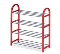 MPOPO Zapatero Organizador de Calzado 4 Niveles Almacenamiento Multifuncional La Torre Zapatos Que Salva Espacio y fácil ensamblar(A)