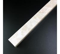 MPOWRX Tira de Umbral Protector de Borde de Grano de Mármol, Barra de Transición Sólida, Barra de Umbral Detiene el Flujo de Agua(Style A,Length: 90 cm)