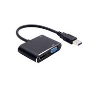 Mppchhn Adaptador USB a HD para monitor | Adaptador de pantalla USB | Conector Plug and Play de resolución 1920 x 1080 para computadora, laptop, TV, hogar
