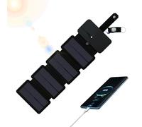 Mppchhn Cargador de Panel Solar - Panel Solar Portátil Impermeable para Teléfono Móvil - Cargador USB Plegable para Dispositivos | para Casa Exterior Coche Autocaravana Senderismo Exploración Viaje