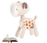 Mppchhn Lámpara de Mesa Mini Cachorro | Encantadora luz de Noche para Estudiantes con Forma de Animal pequeño,Pequeña luz de Escritorio portátil para Lectura Nocturna, Estudio, Soporte Plegable para