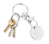 Mppchhn Llavero De Moneda Para Carrito De La Compra - De Moneda Para Carrito De Compras Para Llaves,Pequeño Para Anillo De Llaves | Para Adultos, Hombres, Mujeres, Cumpleaños, Boda, Escuela, Cartera,