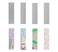 Mppchhn Moldes Para Marcapáginas Para Resina Epoxi,4 Piezas Molde De Silicona De Muñeco De Nieve Navideño | Suministros Manualidades Decorativas Para Oficina Aula Estantes Puerta Ventana Amantes