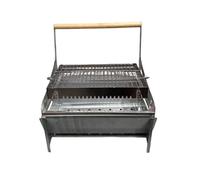 Mppchhn Parrilla Portátil Carbón Vegetal,Acero Inoxidable Rotación 360° Para En Camping,Parrilla Barbacoa Hornillo - Para Camping, Pícnic, Aire Libre, Jardín, Barbacoa Jardín, Patio, Playa Y