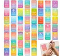 Mppchhn Tarjetas De Meditación,Juego De 50 Tarjetas De Autocuidado - Mindfulness Y Apoyo Emocional Para Adolescentes Mujeres Adultas Y Amigas