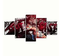 MPPSU Póster Anime Black-Clover 5 Paneles Impresión HD Cuadros Decoracion Dormitorios Salon Modernos 100Cm×50Cm Con Marco