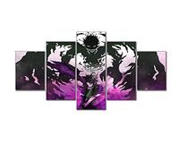 MPPSU Póster Anime Japonés Black-Clover-Figure Asta 5 Paneles Impresión HD Cuadros Decoracion Dormitorios Salon Modernos 100Cm×50Cm Con Marco