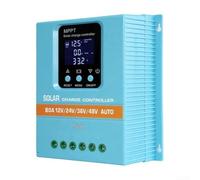 MPPT 6080A Controlador de carga solar para vehículos recreativos con detección automática de voltaje de batería de 12V 24V 36V 48V y monitoreo de datos solares en tiempo real (12V24V/36V/48V-80A)