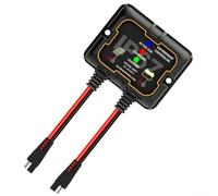 MPPT Controlador de carga solar IP67 impermeable 10A 12V eficiencia mejorada monitoreo en tiempo real protección inteligente de batería soporta litio para baterías inundadas de gel AGM Puerto SAE