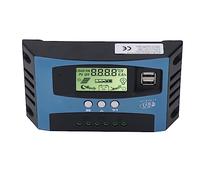 MPPT Solar Regulator 12V 24V | Real - Time Digital Display with Temperature Monitoring | Solar PV Regulator for RV / Boats / Off - Grid | 16AD Sampling, Auto Restoration (100A)