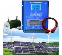 MPPT Wind Solar Hybrid Charge Controller Wind 5000W y Solar 5000W 12/24V/48V Controlador híbrido automático con carga de volcado,220v