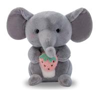 MPQDFG Peluche de Elefante, 25cm Elefante Juguete de Peluche Animales Grande Suave Bonito, Juguetes de Tela Suaves y acogedores, Ideales para guardería, decoración de habitación(Gris)