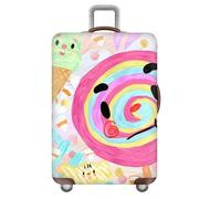 MpresióN Colorida De Pintura Al óLeo De Dibujos Animados Funda para Equipaje,Protector EláStico Lavable para Maleta De Viaje,para NiñOs,NiñAs,Luggage Cover,Regalos (Piruleta,XL(29-32inch))