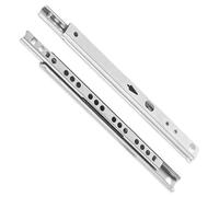 Mprofi MT® 2 Piezas, 1 Par | Guías para Cajones | 17mm X 406mm | Correderas de Cajón | Extracción de Cajones | Rieles para Cajones | Guía de Bolas | Extracción Parcial