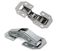 Mprofi MT® 2 Piezas | Bisagras para Puertas de Armario | Ángulo de Apertura de 90°| Bisagras de Armario | Montaje de Puertas de Muebles y Armarios de Cocina | Acero Niquelado