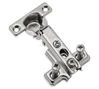 Mprofi MT® 4 Piezas | Bisagras para Puertas de Armario | Tope de Esquina | Ø 26mm Mini Bisagras de Armario | Montaje de Puertas de Muebles y Armarios de Cocina | Acero Niquelado