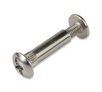 Mprofi MT® 50 Piezas | Tornillos de Conexión para Muebles M4 x 32-38mm | Conectores de Armario | Tornillos de Unión de Muebles | Fijación para Muebles | Totalmente Metálicos | Acero Inoxidable